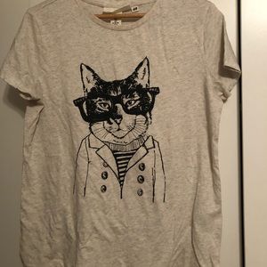 ⚫️BUY ONE GET ONE FREE! Hipster cat tee